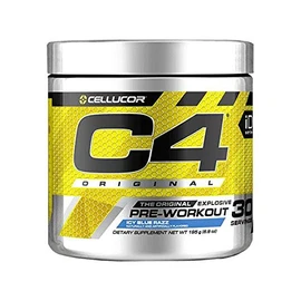 Cellucor ID Series C4 Pre Workout Original Icy Blue Raspberry, 30 Servings