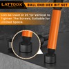 Ball End Hex Head Allen Wrench Drill Bit Set, LATTOOK