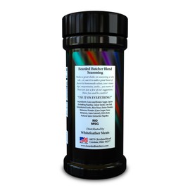 Bearded Butchers Hollywood Blend Seasoning, 10 oz Shaker – Sweet & Sultry with Pure Cane Sugar & Molasses, Ideal for Pork Ribs, Pulled Pork, Brisket, Chicken – No MSG, Gluten-Free