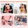 PATIKIL 20 Sheets Flower Wrapping Paper, Waterproof Floral Bouquet Wrapping