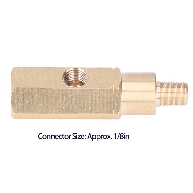1/8in Oil Pressure Gauge Adapter Brass T Piece Sensor Sender