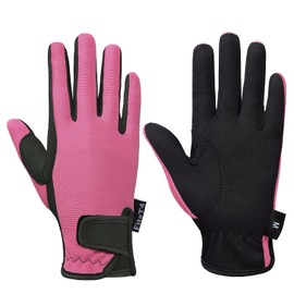 FitsT4 Sports Grip Gloves Kids Winter Riding Gloves Kids Boys 5-14 Years for Equestrian Cycling Gardening in 4 Colours