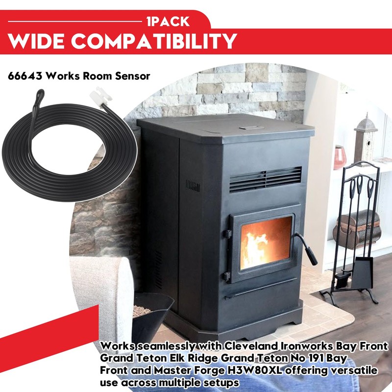 66643 Works Room Sensor Compatible with PSBF66W Bay Front Wood