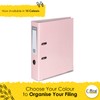 OFFICE CENTRE 1x Pastel Pink A4 Large 75mm Lever Arch