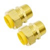 Vkinman 2-Pack NPT Brass Natural Gas Quick Connect Adapter Kit