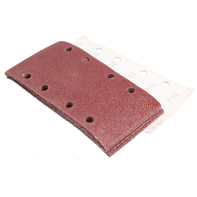 Hook/Loop 1/3 Sheet Sanding Sander Sandpaper Pads 50 Pack 40
