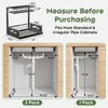 Under Sink Organizer, 2 Pack Cabinet Organizer for Kitchen, Height