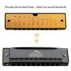 EastRock Harmonica 10 Holes 20 Tunes, Harmonica Key of C,
