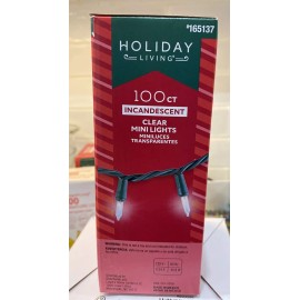 HOLIDAY LIVING 100 Count Mini Lights Clear Incandescent by HOLIDAY LIVING