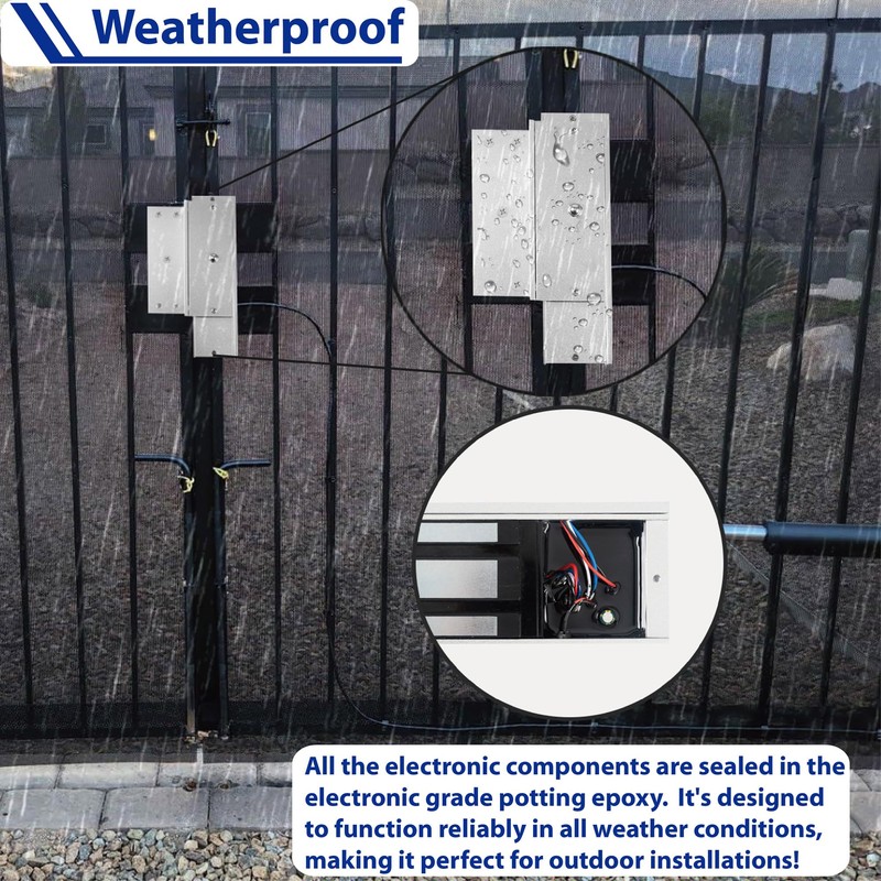 Haupowfo Universal Waterproof Heavy Duty 1200lbs Holding Force 12VDC 24VDC