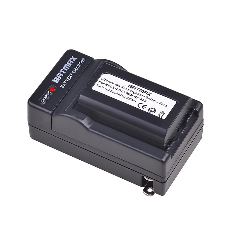 Batmax 2Packs EN-EL1 Battery + Charger for Nikon Coolpix 5700,