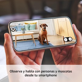 Presentamos la Blink Mini 2: Cámaras de seguridad inteligente para el hogar con enchufe, con detección de movimiento, visión nocturna HD a color, luz integrada y compatible con Alexa. (Blanca)
