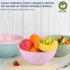 Greentainer 4-Piece Plastic Mixing Bowl Set, 113oz Lightweight Serving Bowls,