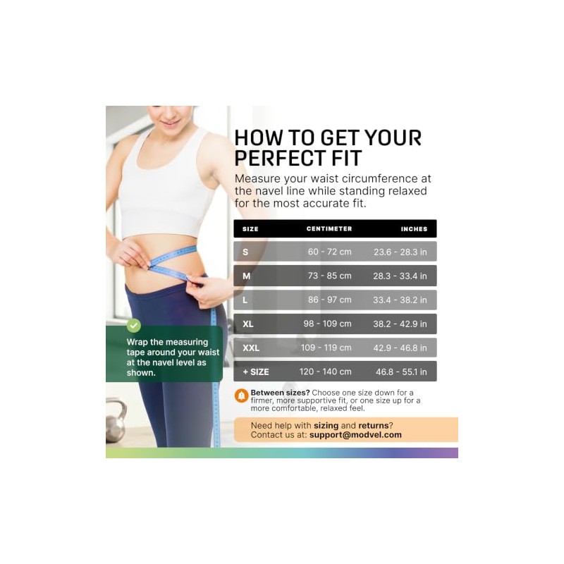 MODVEL Back Brace for Lower Back Pain Women and Men