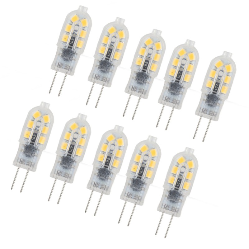 10 Pack G4 2835 LED Bulb Transparent Led Lamp Plug