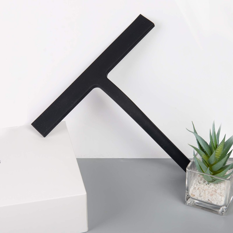 IMEEA Shower Squeegee for Glass Doors 9-Inch Black Shower Squeegees