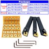 5/8" 36PCS Indexable Carbide Lathe Turning Tool Insert Holder Bit