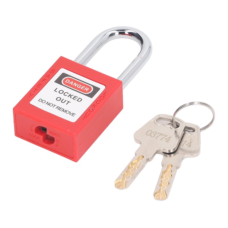 Safety Padlock Set Adjustable Stainless Steel Cable Lockout and 38mm
