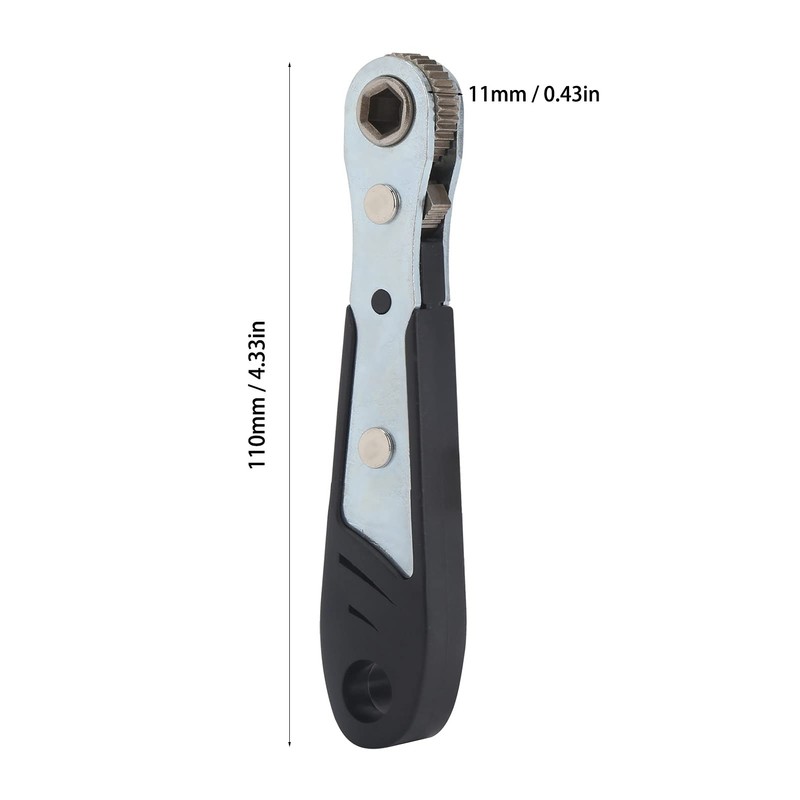 Mini Llave de Trinquete 1/4 Pulg. Hexagonal Llave de Tubo