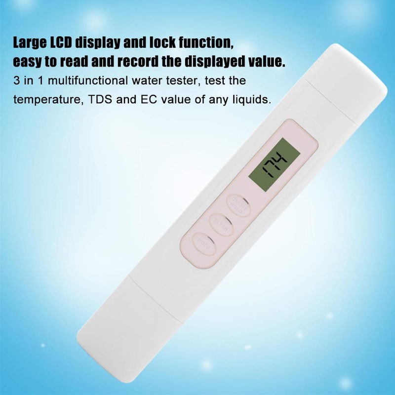TDS Meter, PPM Meter Water, Water Quality Test Meter, Water