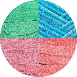 Smarty Stop Smarty Stop All Flavor Sour Candy Belts (Sour Assorted, 1 Pound (Pack of 1))