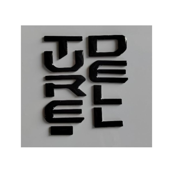 BDTrims Domed 3D Raised Letters Compatible with 2024 Telluride (Glossy