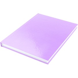 Kangaro KTC K-5355 - Blocco da schizzi formato A5, con copertina rigida viola pastello, 80 fogli da 100 g, colore: Bianco