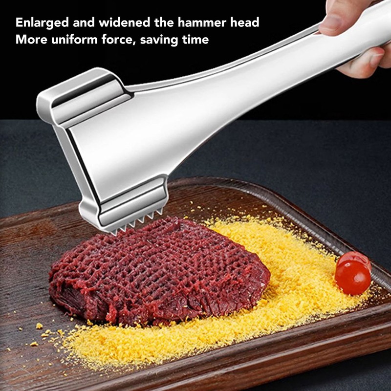 Meat Mallet Prevent Slip Handle Double Sided Nails 304 Stainless