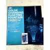 Smartpond Black Pond Color Changing Lights Floating Fountain with Pump