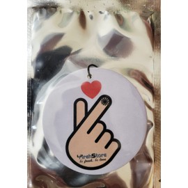 YirehStore CSX3 Air Spencer CS-X3 Air Freshener Refill Cartridge, 8-Pack Assorted Bundle (4 Different Scents, 2pk for each scent), and YirehStore Car Hanging Freshener, Finger Heart