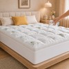 2 Inch Mattress Topper Queen - Viscose Derived from Bamboo,White