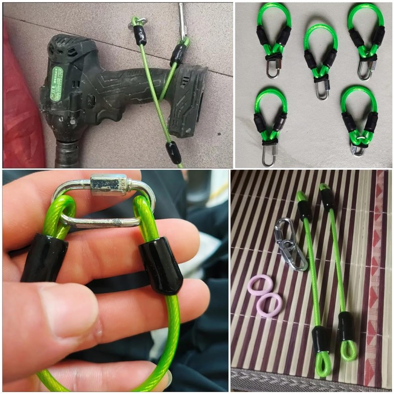 TorSor 2 Pack Power Tool Lanyard Safety Tether Quick Release