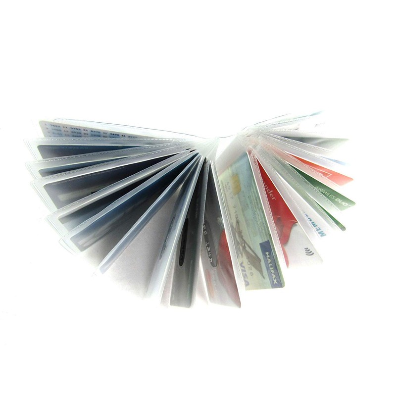 Replacement Credit Card Holder Plastic Sleeves Inserts Landscape