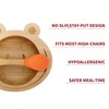 Vinsani Frog Bamboo Bowl and Spoon Set for Baby/Toddler, Frog