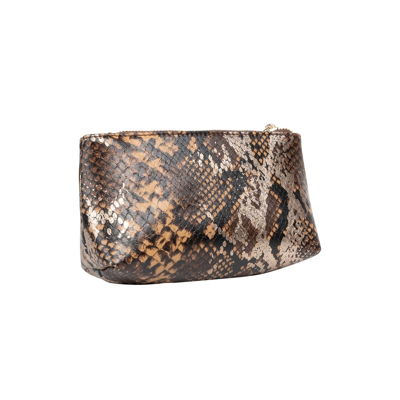 caspio Women's Cosmetic Bag 25925853-CA06, Brown, One Size, Brown, One