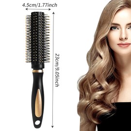 Hair Brush, Round Curling Brush for Styling, Hair Curling Brush Blow Dry Round Hair Brush Hairbrushes for Women Professional Curling, Hair Drying, Styling, Straightening and Shine