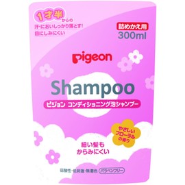 Pigeon Conditioning Foam Shampoo, Gentle Floral Scent, Refill 10.1 fl oz (300 ml)