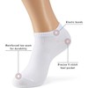 MONFOOT Men's/Women's 4 Pairs Thin Cotton Low Cut Ankle Socks,
