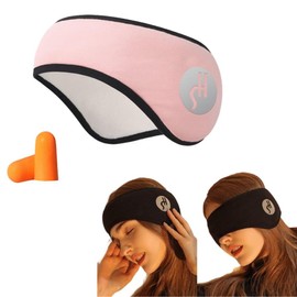 TraEn230 Earmuffs for Sleeping, Ear Plugs for Sleeping, Hearing Hypersensitivity, Noise Isolation, Good Sleep Goods, Improves Sleep, Pink