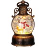 POPETPOP Christmas Lantern Snow Globe with Music: Musical Snowman Globe