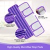 4 Pack Upgraded Reusable Mop Pads Compatible with Swiffer PowerMop,
