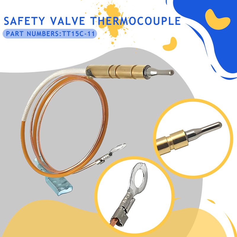 Aretle Replacement TT15C-11 Safety valve thermocouple Fits Dyna Glo &