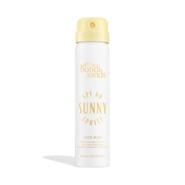Bondi Sands Sunny Spritz SPF 60 Face Mist, Nourishing + Hydrating Broad Spectrum Sunscreen, Oil-Free, Dermatologist-Approved, Water-Resistant, 2.11 Oz