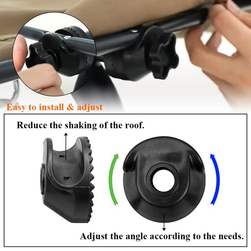 TopHomer Canopy Accessories, Garden Swing Plastic Fittings for Canopy and
