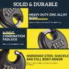 Guliffen Combo Lock 4 Digit Heavy Duty Discus Padlock for