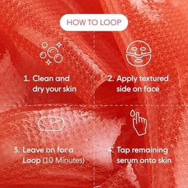 LOOPS WEEKLY RESET - Rejuvenating Hydrogel Face Mask - Rejuvenate, Hydrate, Refine and Visibly Plump for Youthful Glow - Super Moisturizing and Pore