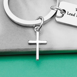 Faith Bible Verses Gift Prayer Keyring Gift Religious Keyring Gift for Women Men Inspirational Keyring Gift Baptism Gift for Godchild First Communion Confirmation Gift Christian Keyring Gift