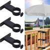 YZZHAJ Deck Patio Umbrella Holder Heavy Duty Adjustable Metal Umbrella