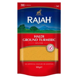 Rajah Spices Haldi Ground Turmeric | Holud | Haldi | Haldar | Haladi | (100g)