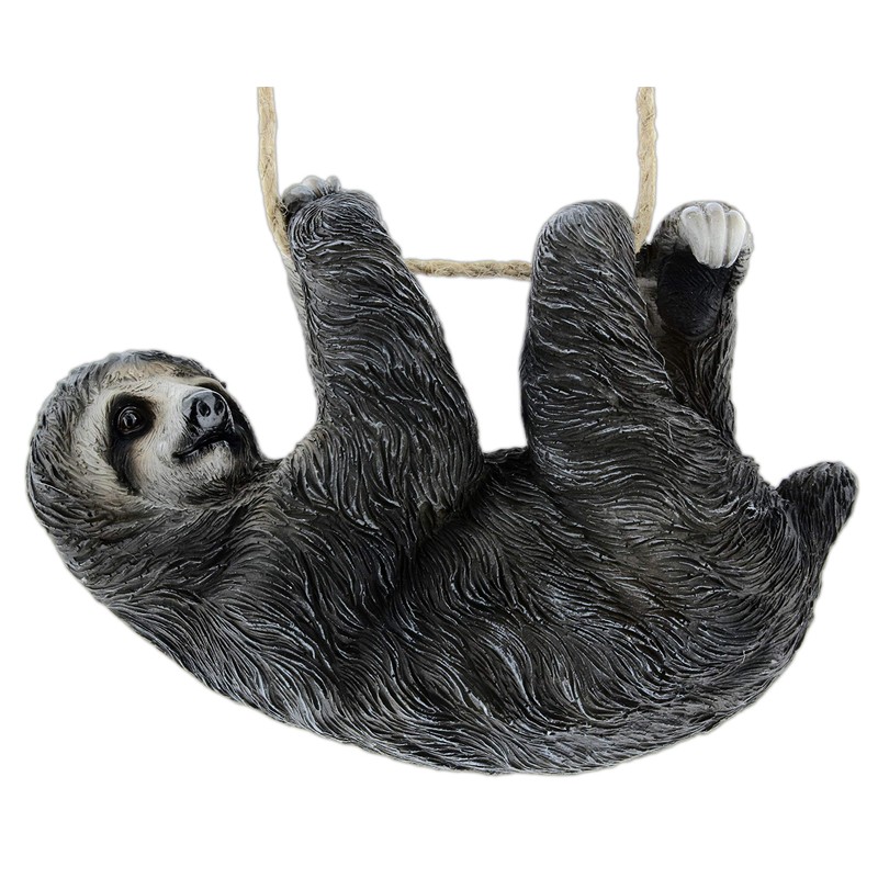 Distinctive Designs, Sloth Tree Hanger Figurine (Baby 6inch), Grey